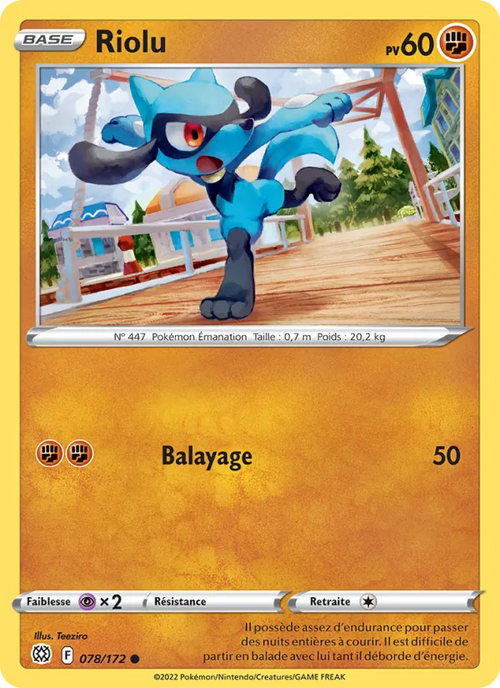 Riolu 78/172 — EB09 - Stars Etincelantes