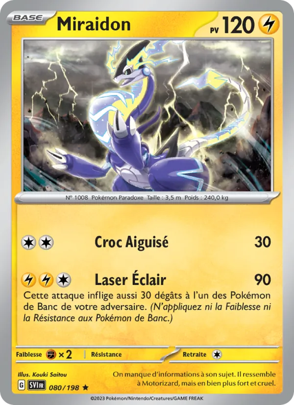Miraidon 80/198 — EV01 – Écarlate et Violet