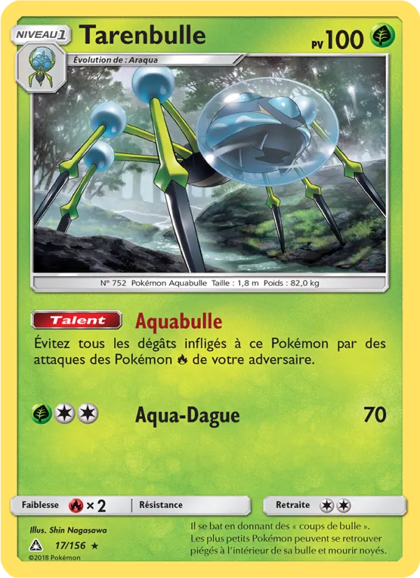 Tarenbulle 17/156 — SL5 – Ultra-Prisme — Carte Pokémon française
