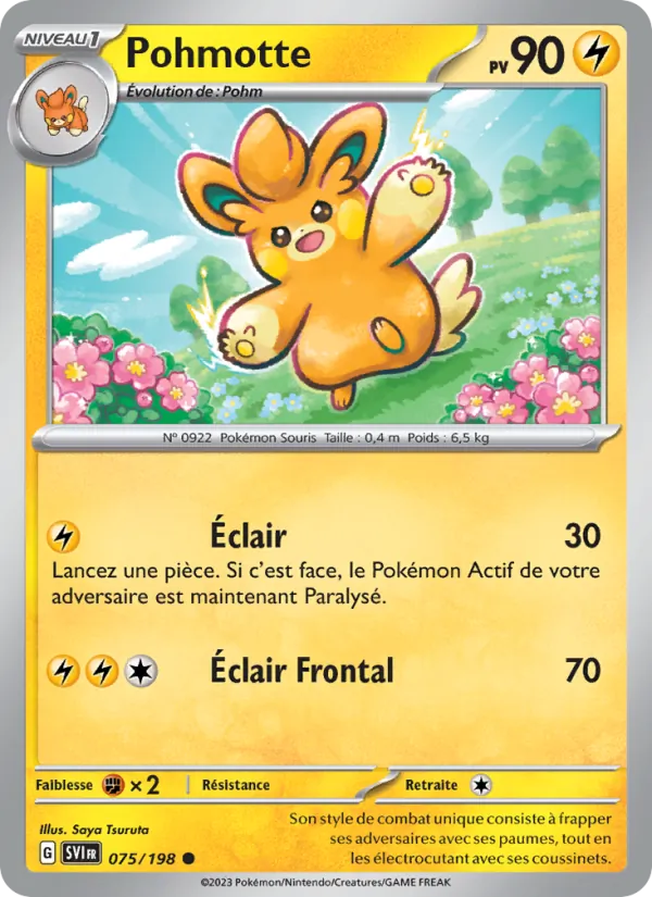 Pohmotte 75/198 — EV01 – Écarlate et Violet — Carte Pokémon française