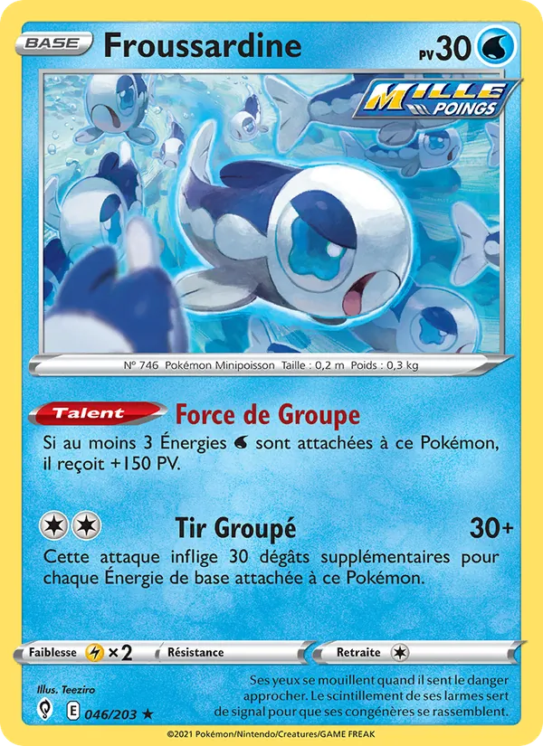 Froussardine 46/203 — EB07 - Evolution Céleste — Carte Pokémon française