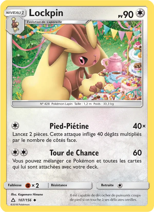 Lockpin 107/156 — SL5 – Ultra-Prisme — Carte Pokémon française