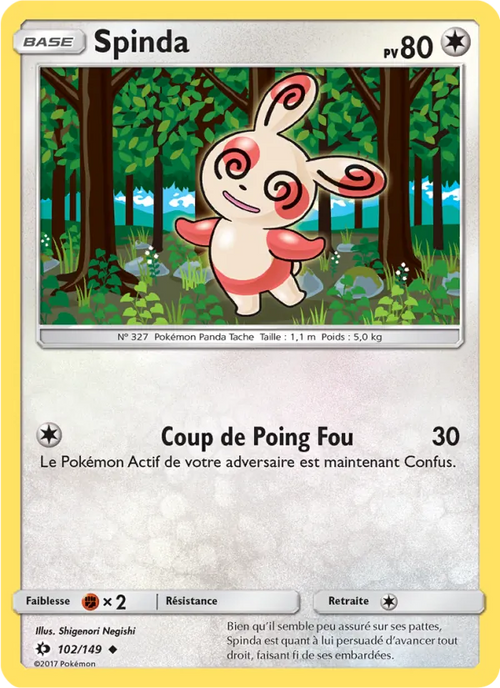 Spinda 102/149 — SL1 – Soleil et Lune