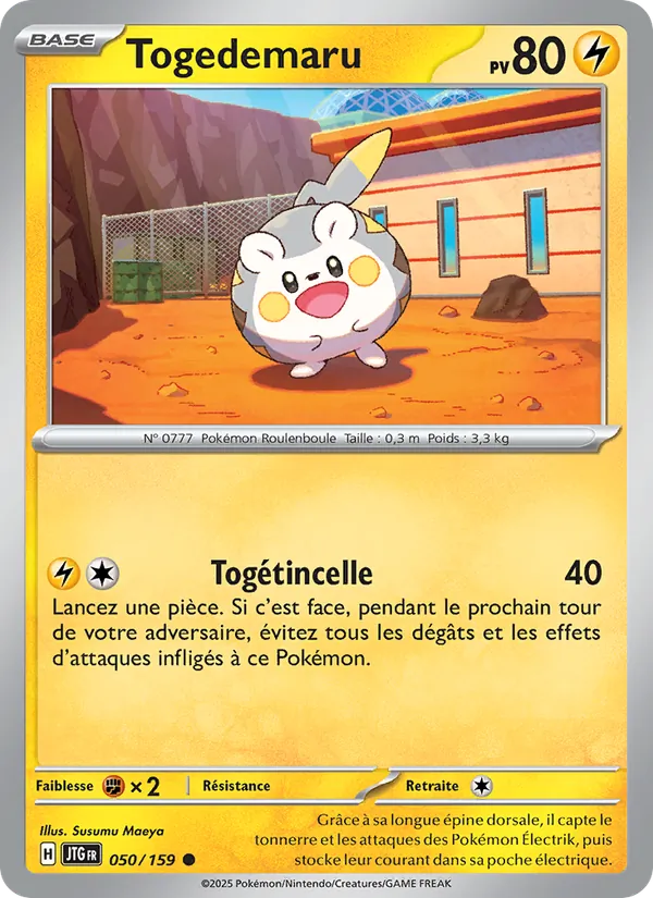 Togedemaru 50/159 — EV09 – Aventures Ensemble — Carte Pokémon française