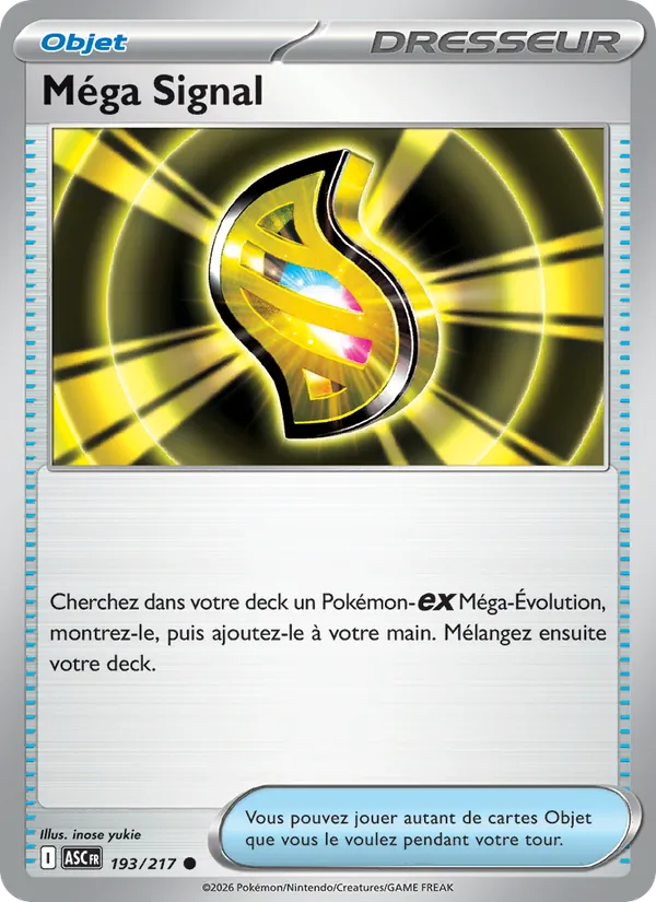 Méga Signal 193/217 — ME02.5 – Héros Transcendants — Carte Pokémon française