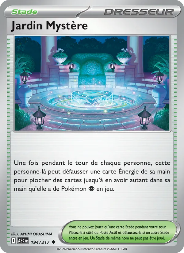 Jardin Mystère 194/217 — ME02.5 – Héros Transcendants — Carte Pokémon française