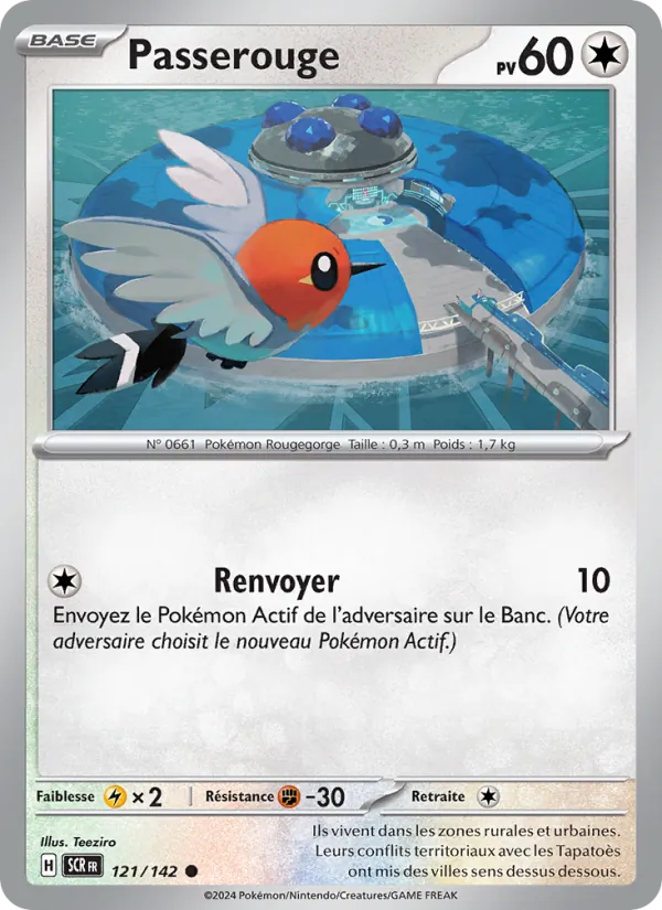 Passerouge 121/142 — EV07 — Couronne Stellaire — Carte Pokémon française