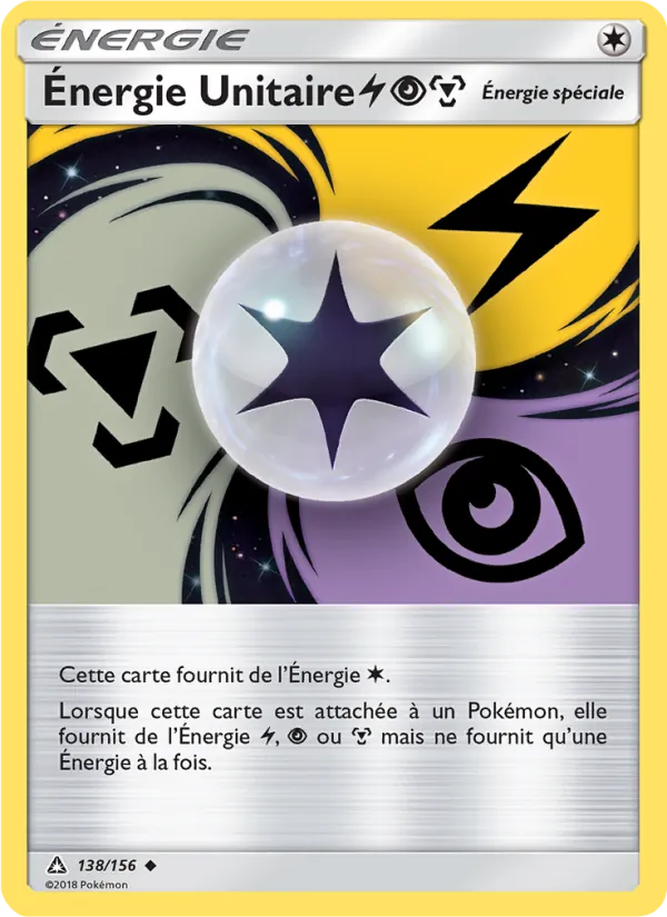 Énergie Unitaire LightningPsychicMetal 138/156 — SL5 – Ultra-Prisme — Carte Pokémon française