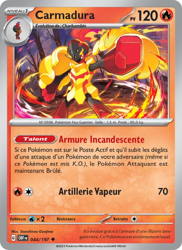 Carmadura 44/197 — EV03 – Flammes Obsidiennes