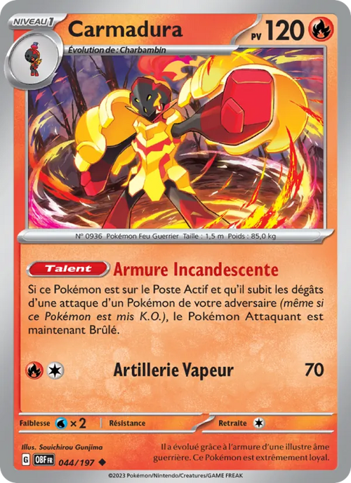 Carmadura 44/197 — EV03 – Flammes Obsidiennes
