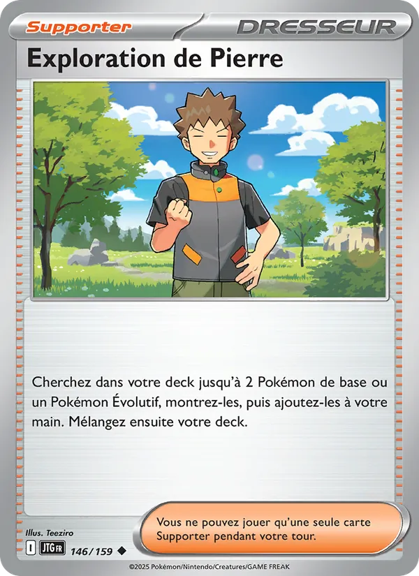 Exploration de Pierre 146/159 — EV09 – Aventures Ensemble — Carte Pokémon française
