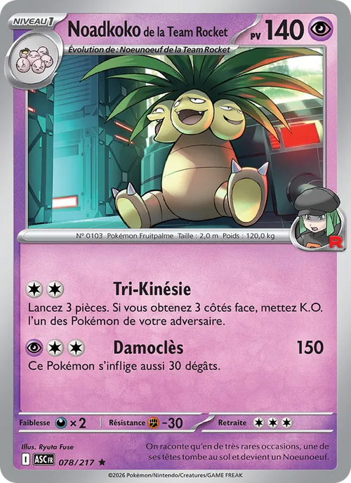 Noadkoko de la Team Rocket 78/217 — ME02.5 – Héros Transcendants