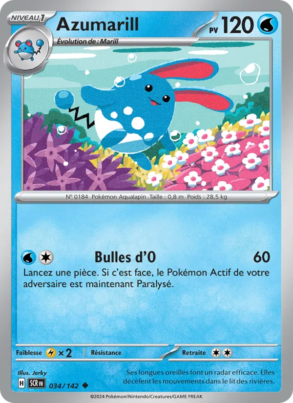 Azumarill 34/142 — EV07 — Couronne Stellaire