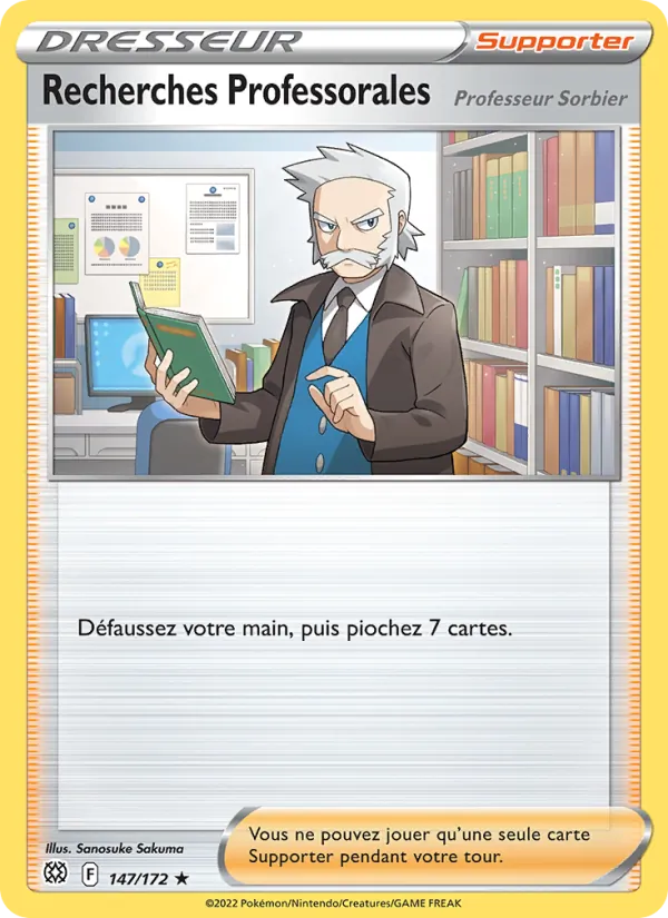 Recherches Professorales 147/172 — EB09 - Stars Etincelantes — Carte Pokémon française