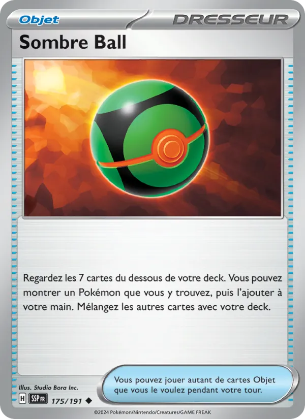 Sombre Ball 175/191 — EV08 – Étincelles Déferlantes — Carte Pokémon française