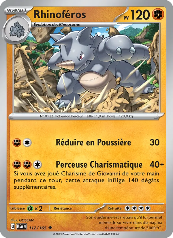 Rhinoféros 112/165 — EV03.5 — 151