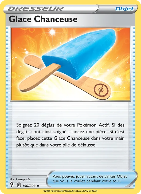 Glace Chanceuse 150/203 — EB07 - Evolution Céleste — Carte Pokémon française