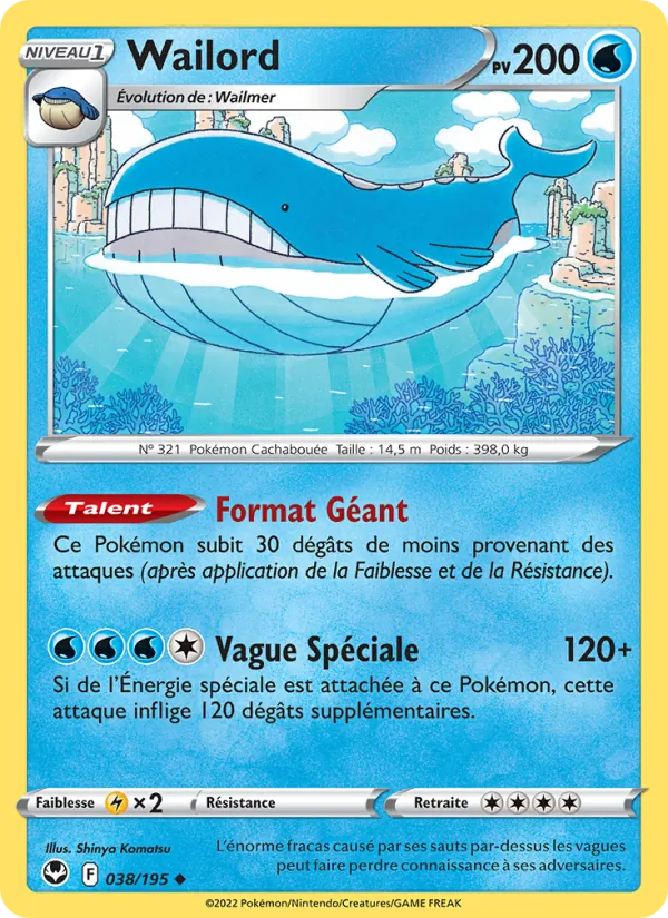 Wailord 38/195 — EB12 – Tempête Argentée