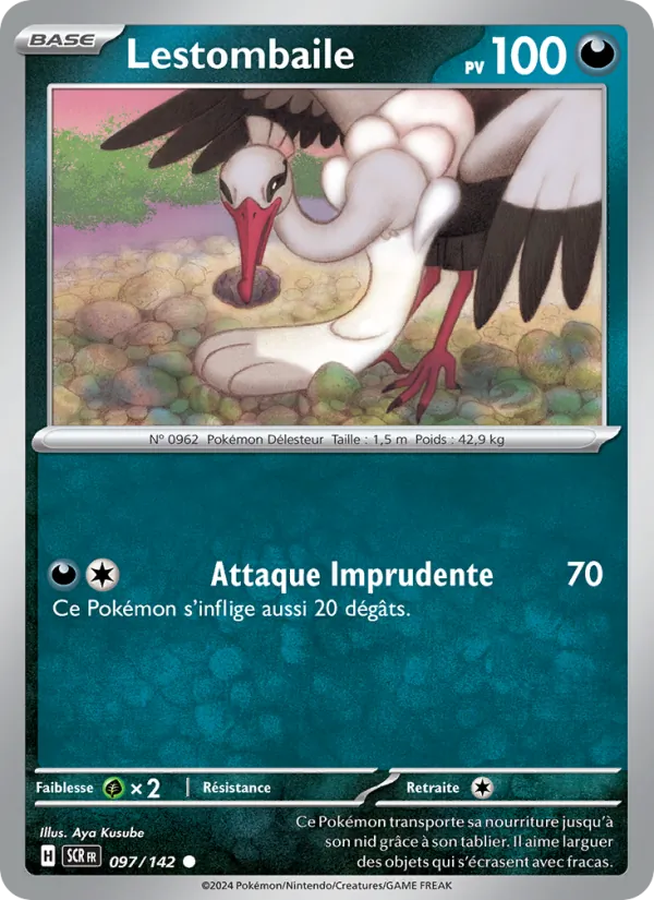 Lestombaile 97/142 — EV07 — Couronne Stellaire — Carte Pokémon française