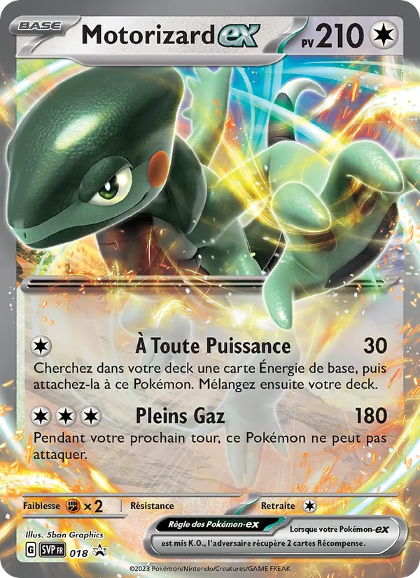 Motorizard-ex 18/225 — SVP — Promos Écarlate et Violet — Carte Pokémon française