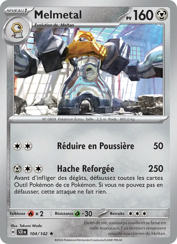 Melmetal 104/142 — EV07 — Couronne Stellaire — Carte Pokémon française