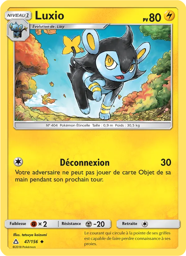 Luxio 47/156 — SL5 – Ultra-Prisme — Carte Pokémon française