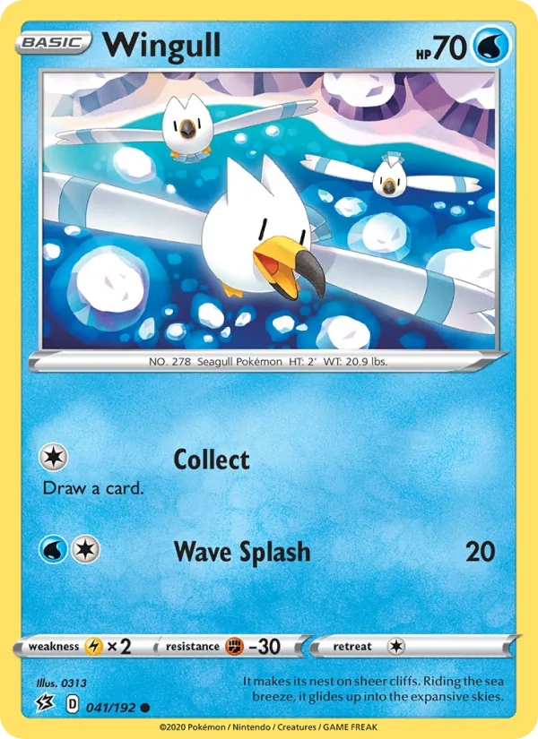 Goélise 41/192 — SWSH2 – Rebel Clash — Carte Pokémon anglaise