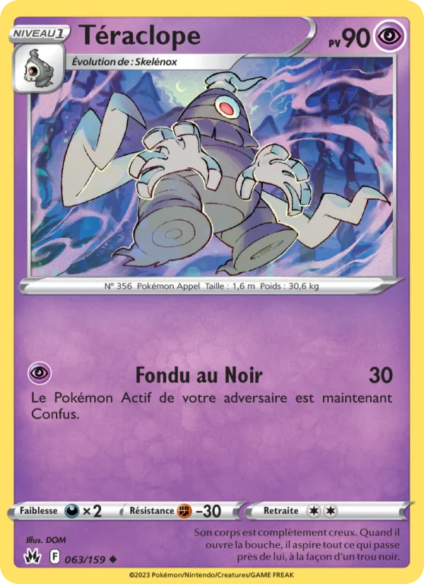 Téraclope 63/159 — EB12.5 – Zénith Suprême — Carte Pokémon française