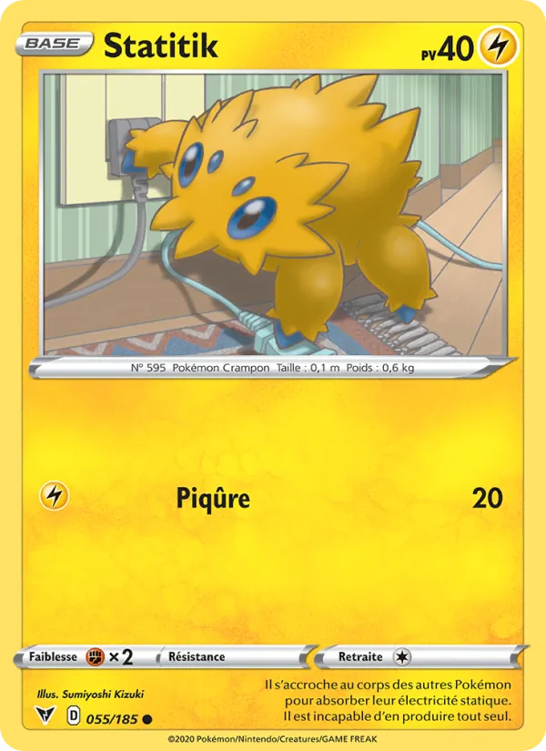 Statitik 55/185 — EB04 — Voltage Éclatant — Carte Pokémon française