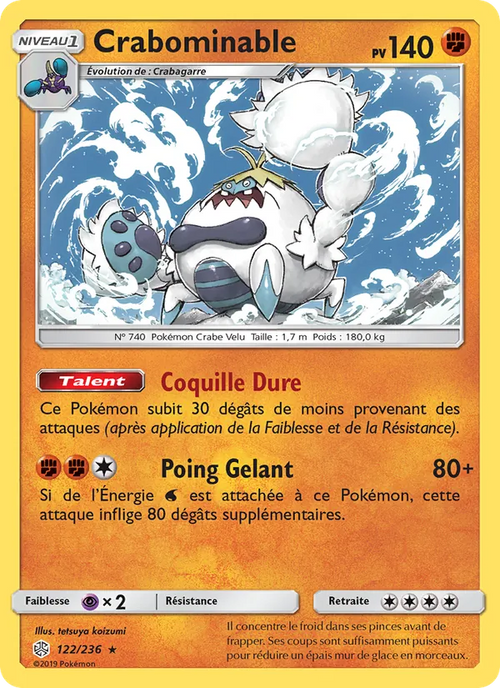 Crabominable 122/236 — SL12 – Éclipse Cosmique
