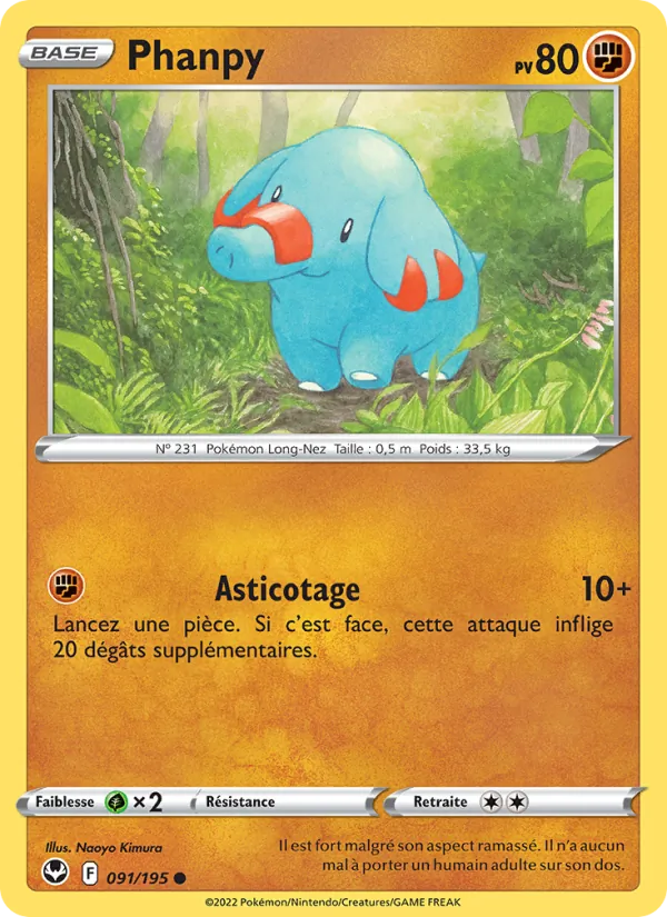 Phanpy 91/195 — EB12 – Tempête Argentée