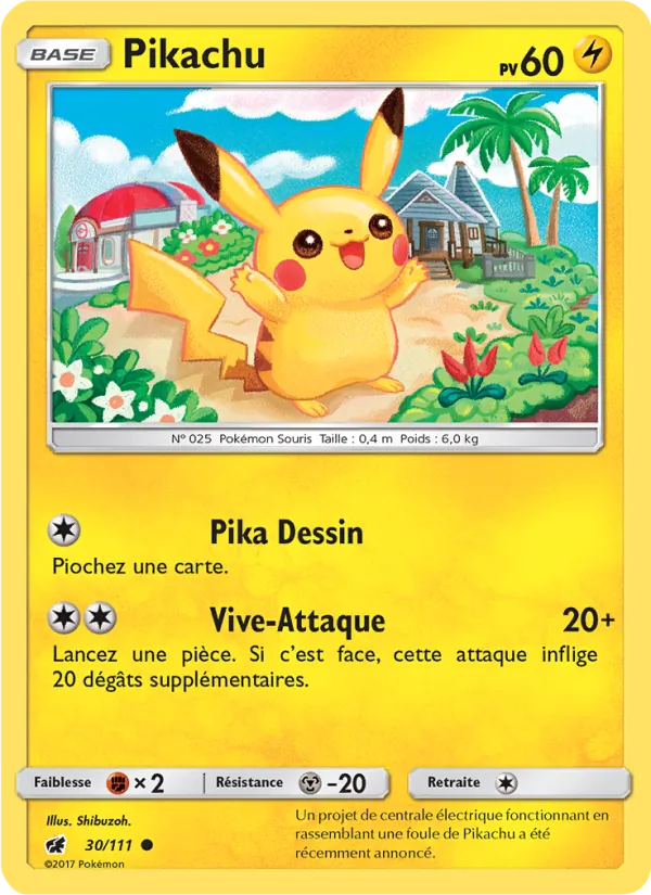 Pikachu 30/111 — SL4 – Invasion Carmin