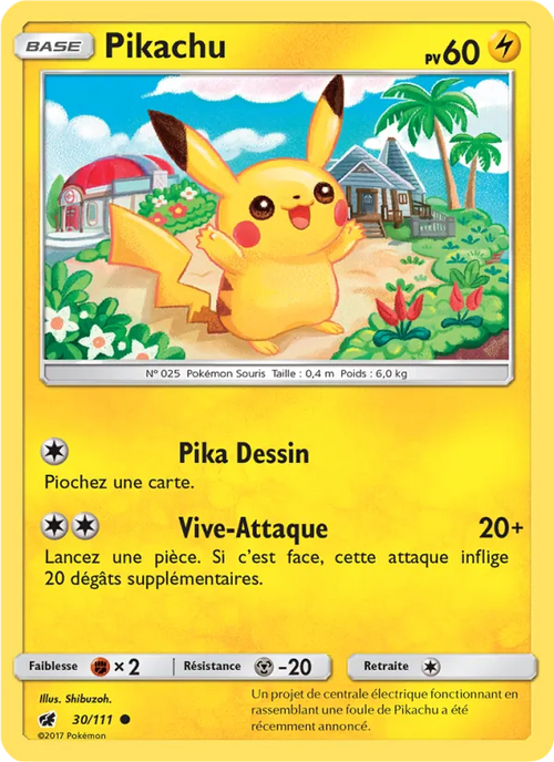 Pikachu 30/111 — SL4 – Invasion Carmin