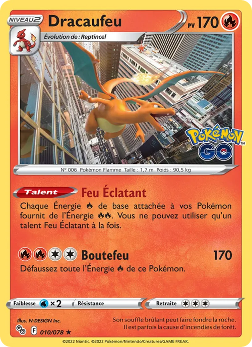 Dracaufeu 10/78 — EB10.5 Pokemon GO