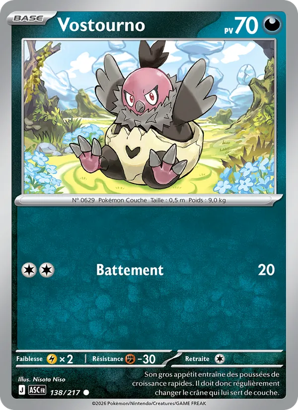 Vostourno 138/217 — ME02.5 – Héros Transcendants — Carte Pokémon française