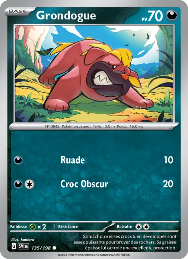 Grondogue 135/198 — EV01 – Écarlate et Violet