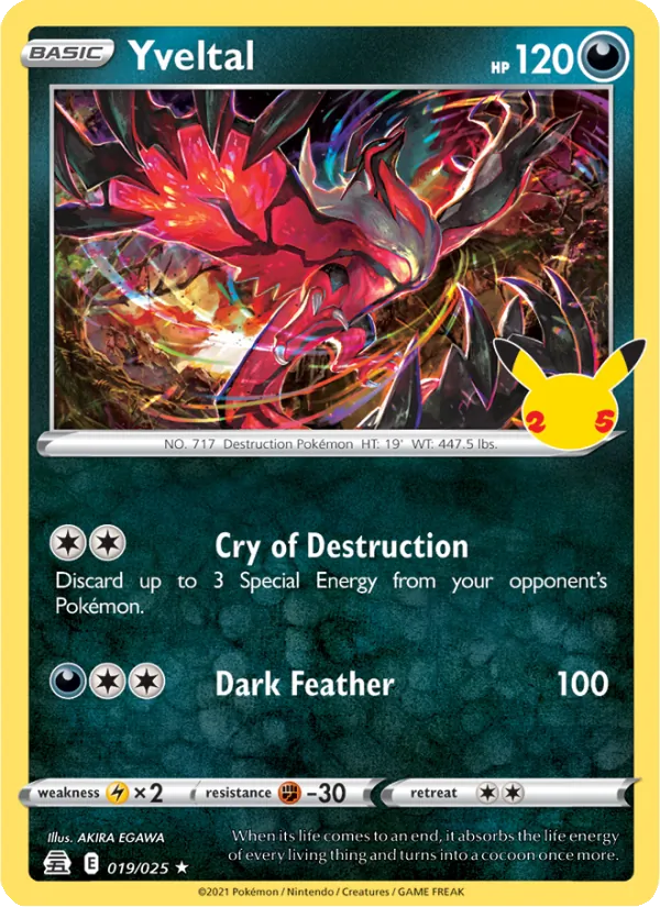 Yveltal 19/25 — CEL25 – Celebrations