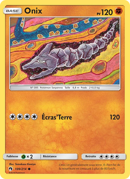 Onix 109/214 — SL8 – Tonnerre Perdu