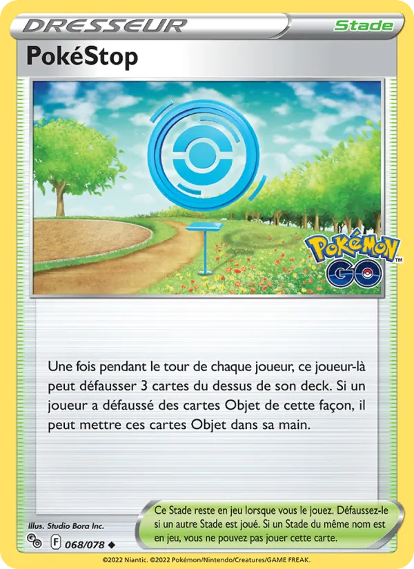 PokéStop 68/78 — EB10.5 Pokemon GO — Carte Pokémon française