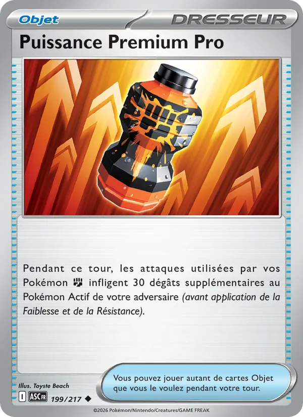 Puissance Premium Pro 199/217 — ME02.5 – Héros Transcendants — Carte Pokémon française