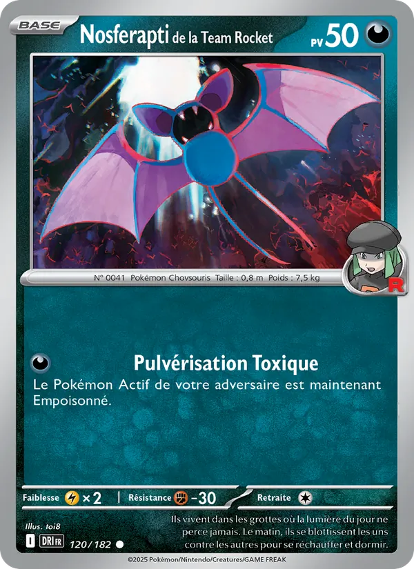 Nosferapti de la Team Rocket 120/182 — EV10 – Rivalités Destinées — Carte Pokémon française