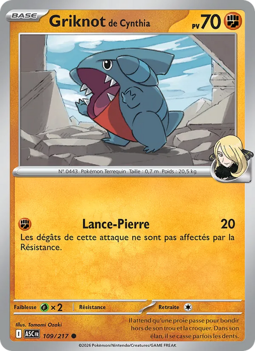Griknot de Cynthia 109/217 — ME02.5 – Héros Transcendants