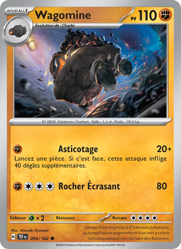 Wagomine 94/162 — EV05 – Forces Temporelles — Carte Pokémon française