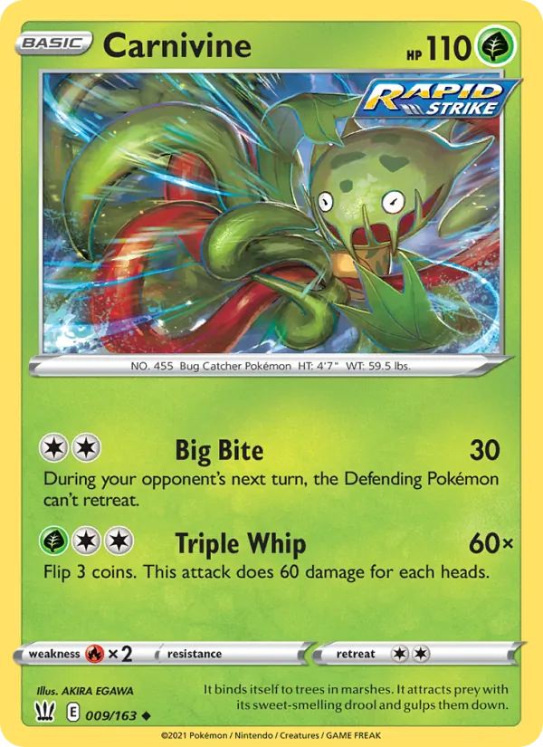 Vortente 9/163 — SWSH5 – Battle Styles — Carte Pokémon anglaise