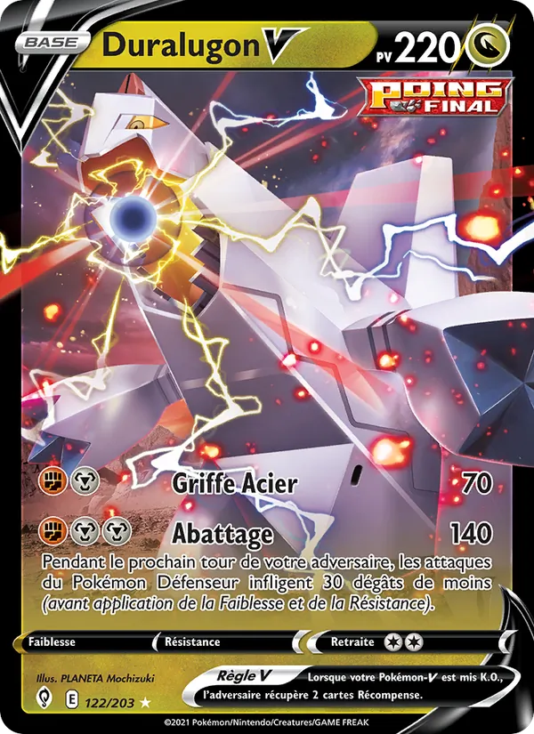 Duralugon V 122/203 — EB07 - Evolution Céleste — Carte Pokémon française