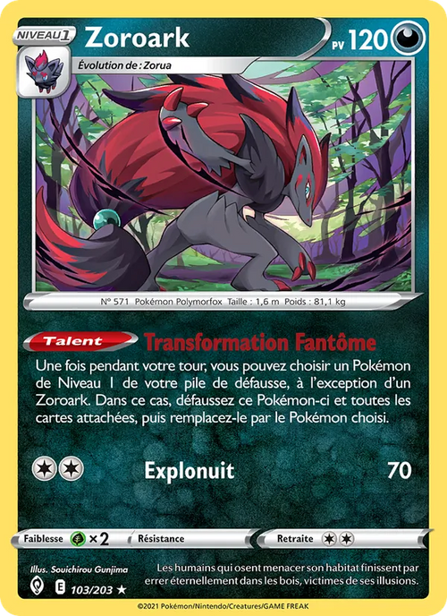 Zoroark 103/203 — EB07 - Evolution Céleste