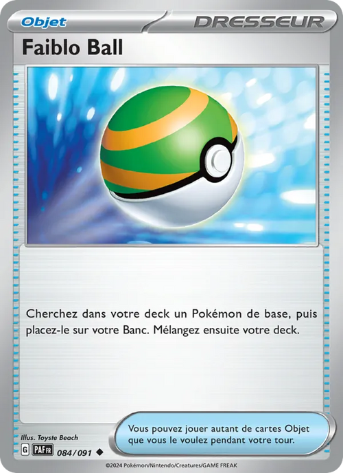 Faiblo Ball 84/91 — EV04.5 – Destinées de Paldea