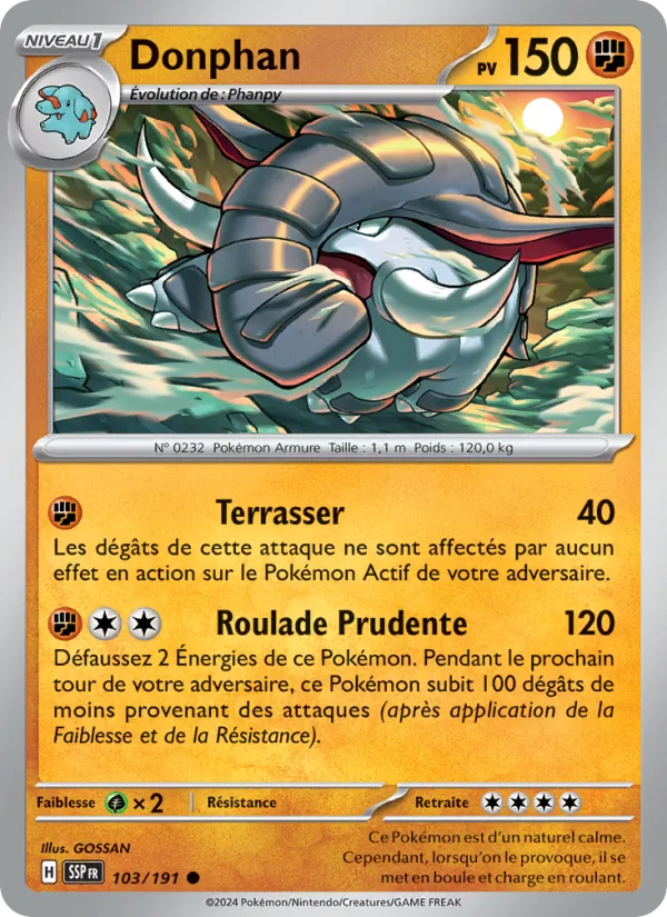 Donphan 103/191 — EV08 – Étincelles Déferlantes