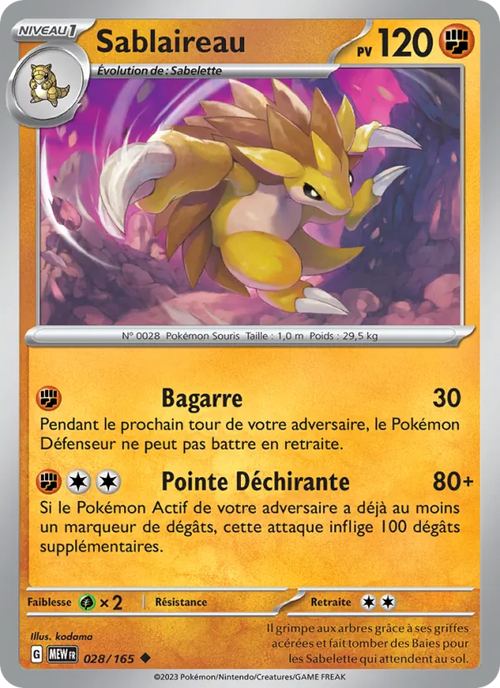 Sablaireau 28/165 — EV03.5 — 151