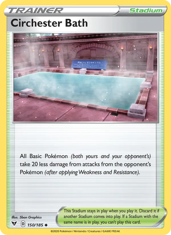 Thermes de Ludester 150/185 — SWSH4 – Vivid Voltage — Carte Pokémon anglaise